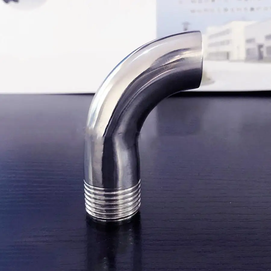 45 мм 1 3/4 &quotтруба OD стыковой сварки x 1/2&quot BSPT мужской 90 градусов локоть SUS 304