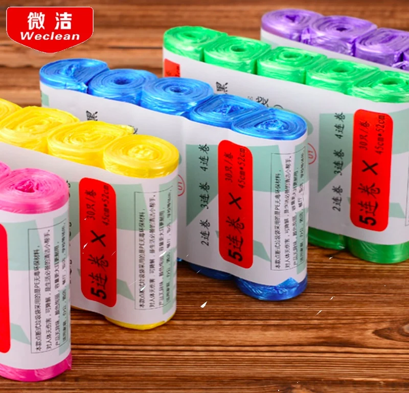 150 disposable garbage bags, thickening household cleaning point broken