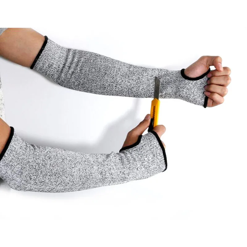 1 Pair Protect Stainless Steel Wire Arm Sleeves Anti cut Cuff Armguards