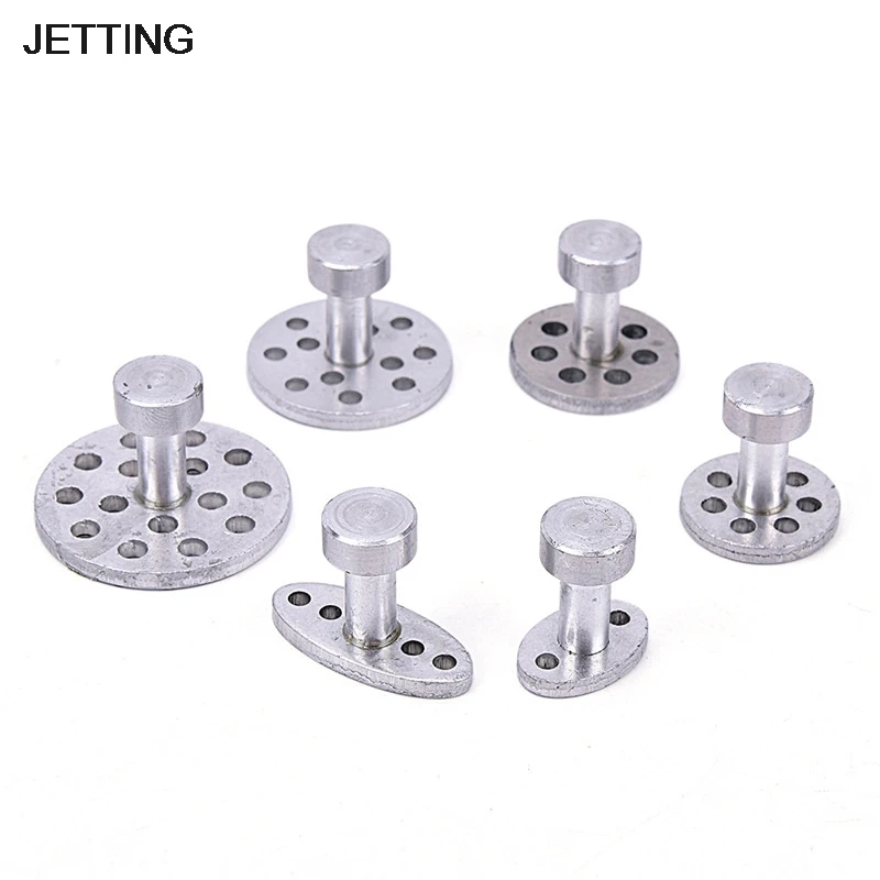 

JETTING New 6Pcs Aluminum PDR Glue Puller Tabs Car Body Dent Repair Hail Removal Tool PAD
