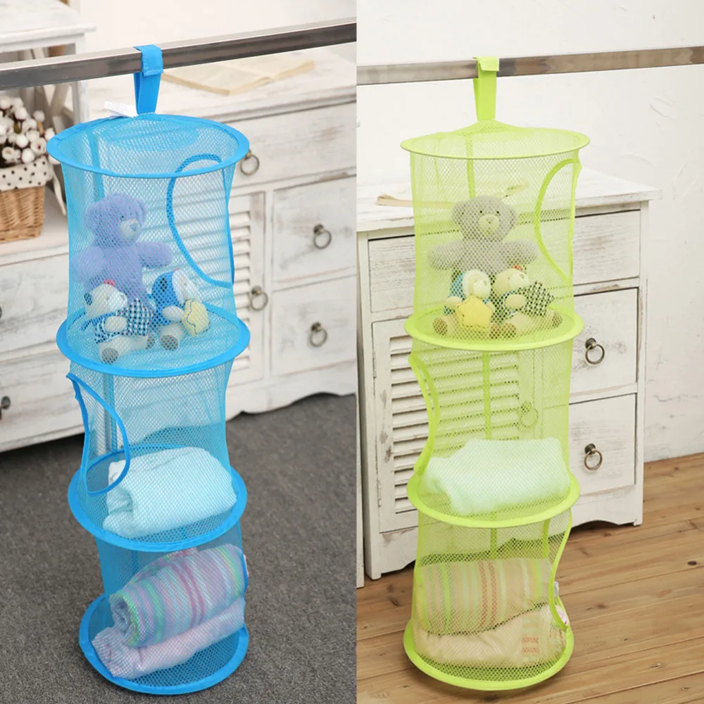 Nylon-Mesh-Fabric-Hanging-Laundry-Basket-Storage-Basket-For-Toy-Washing-Basket-Dirty-Clothes-Sundries-Basket