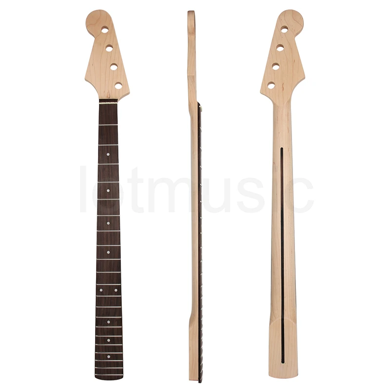 P Bass Neck Electric 5-String Guitar Bass Neck Wood 21-Fret Repair Replacement 