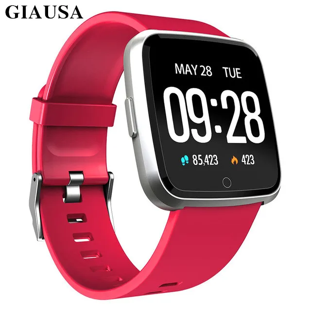 

GIAUSA Smart watch IP67 Waterproof Fitness Tracker Heart Rate Monitor Blood Pressure Women men Clock Smartwatch For Android IOS