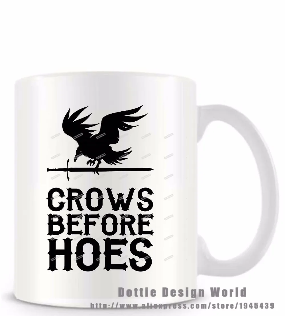 Персонализированные Crows before hoes Забавный Новинка кружка чашка весом 11 унций