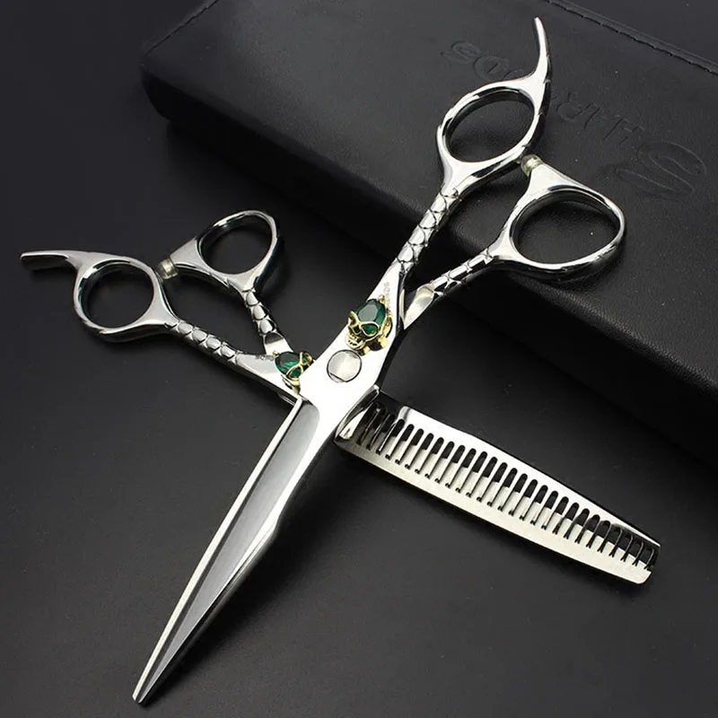 

Sharonds 6 inch professional hairdressing scissors hairdressing scissors set, Japan 440c steel salon modeling tool scissors