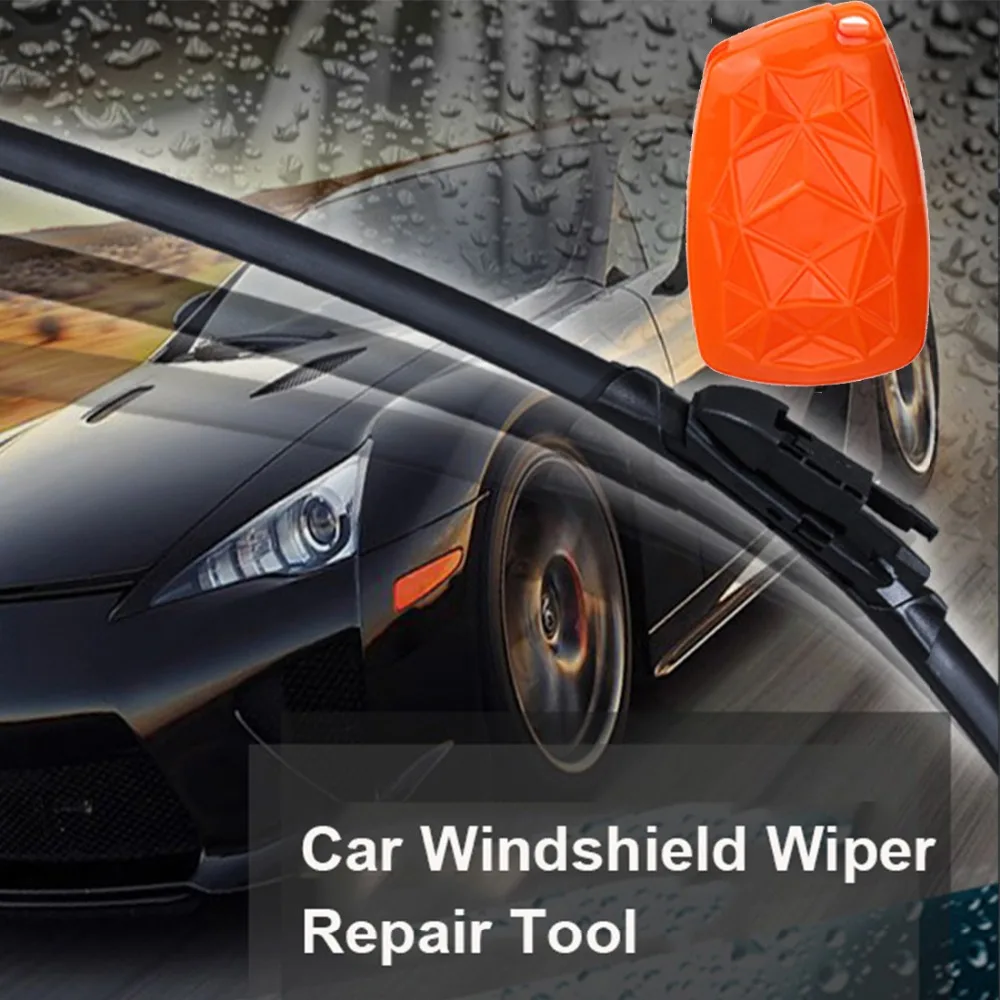 

Car Windshield Wiper Repair Tool Blade Car Rubber Scrub Wiper Restorer With keychain For Automobile Accessories