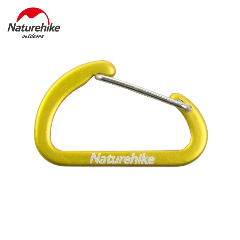 

40pcs/lot D Flat Type Quickdraws Aluminum Climbing Carabiner Keychain Climbing Accessories Hook Fit Outdoor Travel