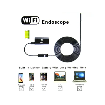 

1M Wireless Wifi Endoscope 8mm Android Camera Borescope HD 720P Waterproof Inspection IOS Iphone Endoscope Camera WIFI
