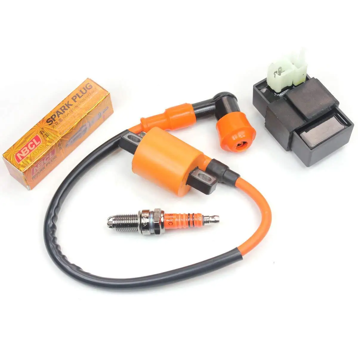 Ignition Coil+CDI+ 3 Electrode Spark Plug CG 125 200 ATV Dirt Bike