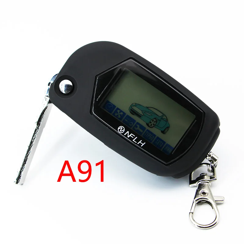 keychain uncut blade fob For Starline A91 folding car flip remote Auto