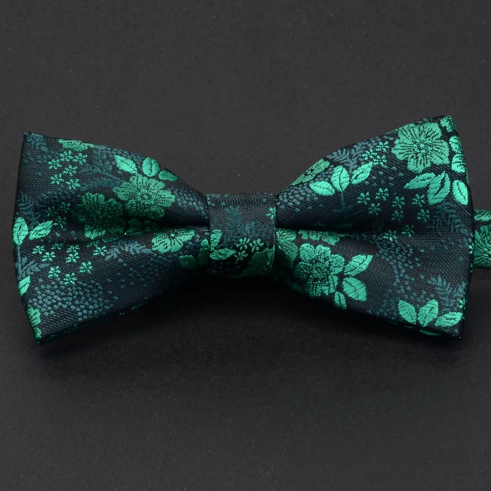 Neck Tie Floral Bow Tie Wedding Silk Noeud Papillon Men Pajaritas Cravat Business Female Male Neckwear