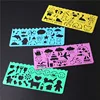 4PCS/SET DIY Cartoon Manual Drawing Board Painting Template Stencil Drawing Ruler for Kids ► Photo 3/4