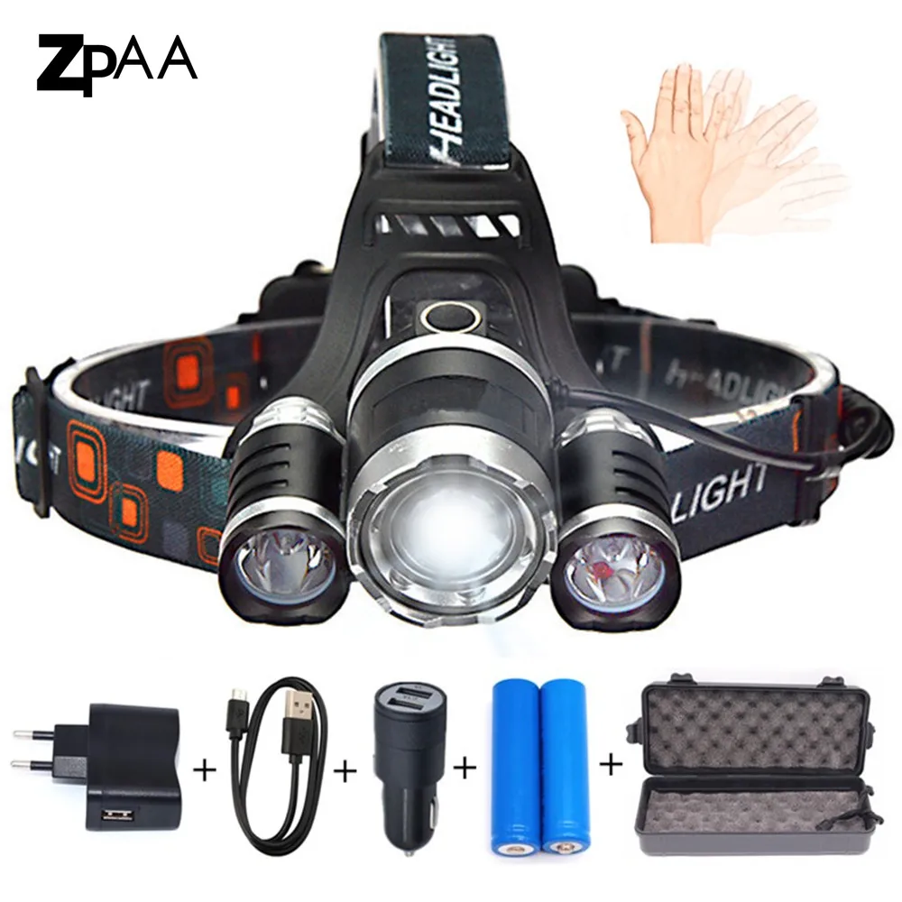 XML T6 LED Headlamp Headlight 15000 lumens Head Lamp Flashlight Rechargeable Lantern on the Head Emergency Light for Fishing|headlamp headlight|led headlamp headlightled headlamp - AliExpress
