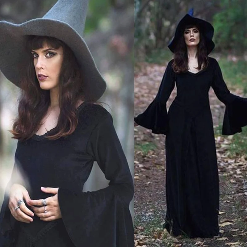 Dark Magic Sorcerer Witch Black Velvet 