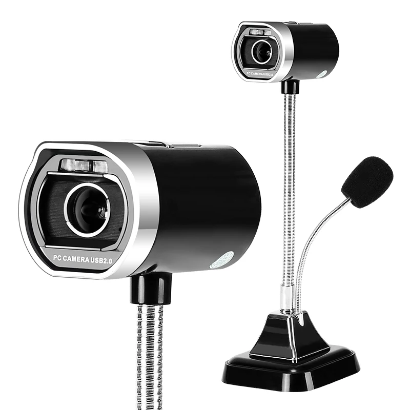 USB 2,0 Проводная веб-камера PC ноутбук видеокамера регулируемый угол HD светодиодный ночное видение с микрофоном черный/белый