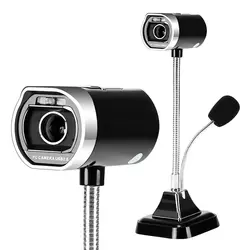 USB 2.0 проводной веб-камеры портативных ПК видео Камера регулируемый угол HD светодиодный Ночное видение С микрофоном черный/белый