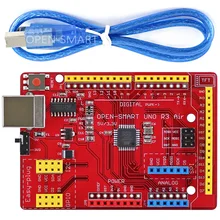 UNO R3 Air ATMEGA328P (CH340) carte de développement avec câble USB, module de carte TFT LCD /DS1307 RTC /TF à prise facile