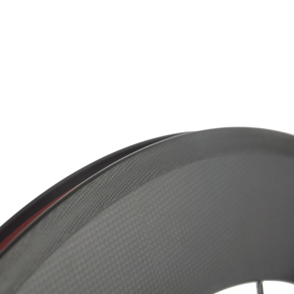 Cheap 700C Carbon Fiber 88MM Road Bike Wheels Front Wheel Clincher Wheelset U Shape Rear Wheel 25mm Width 4
