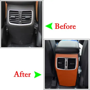 

Car Styling Rear Air Conditioning Outlet Panel Cover Trim Dust-proof Protector Cover Overlay For Hyundai Tucson 2015 2016 2017