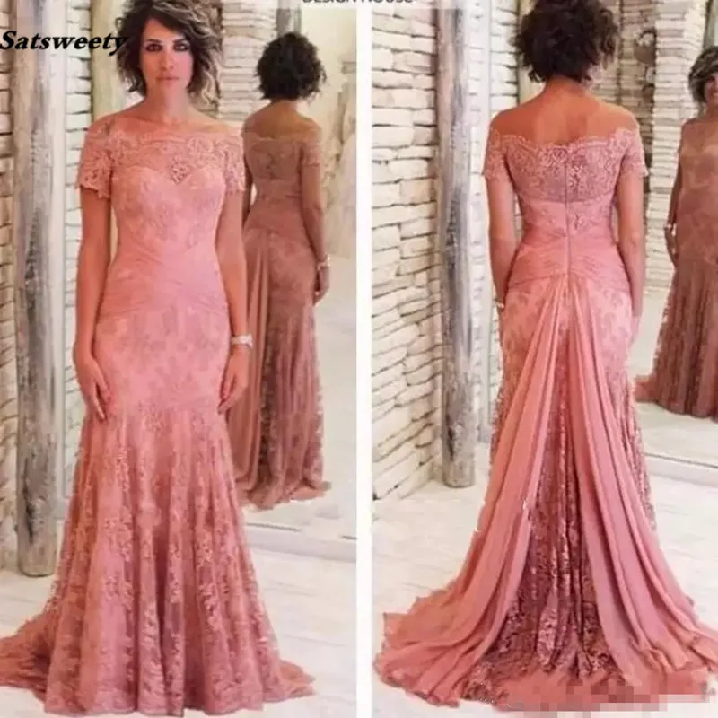 2020 Lace Moeder Van De Bruid Jurken Uit De Schouder Korte Mouwen Kant Mermaid Prom Jurken Lange Moeder Jurken Voor bruiloft 2020 Lace Moeder Van De Bruid Jurken Uit De Schouder Korte Mouwen Kant Mermaid Prom Jurken Lange Moeder Jurken Voor bruiloft