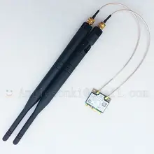 2x 6dbi 50ohm Omni гибкий Wi-Fi Телевизионные антенны 2.4 г/5 г RP-SMA+ косичка для WLAN мини PC U. FL/IPX ieee 802.11b/G Bluetooth Беспроводной