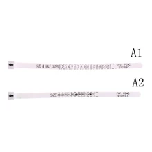 Проверьте размер A1: американский размер; A2: UK размер кольцевой фильтр измерительный прибор палочка для пальцев оправка ювелирные замеры инструменты