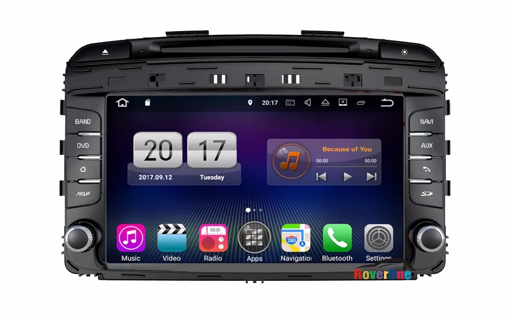 Cheap RoverOne For Kia Sorento 2015 - 2016 Android 7.1 2G RAM Quad Core Car Multimedia Player Navi Autoradio GPS Bluetooth S190 3