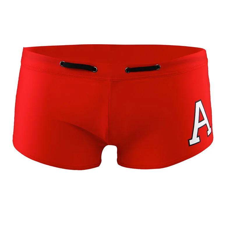 

2019 New Swimsuit Mens Trunks Sexy Summer Beach Printed Letter A Comfortable Nylon Close-fitting Plus Size Lace Men Swimwear