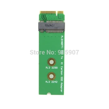 

Chenyang Mini PCI-E 2 Lane M.2 NGFF 30mm 42mm SSD to Lenovo X1 Carbon Ultrabook SSD Add on Cards PCBA