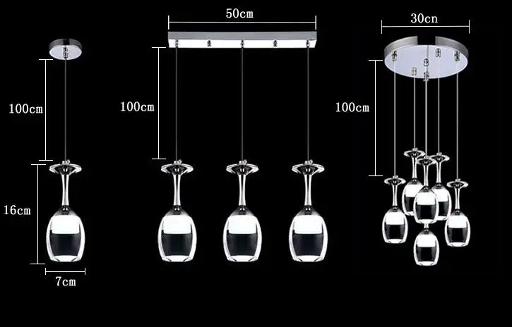 Домашний декор, винный стеклянный светодиодный подвесной светильник, лофт, люстры, подвесной светильник для бара, кухни, внутренний светильник, блеск, промышленный светильник ing