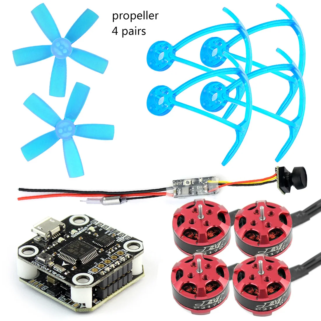 

DIY Micro Brushless Indoor Racer FPV Drone Quadcopter Kit 1103 780KV Motor PIKO BLX F3 with Q25 VTX+Camera 25mw TX Props Guard