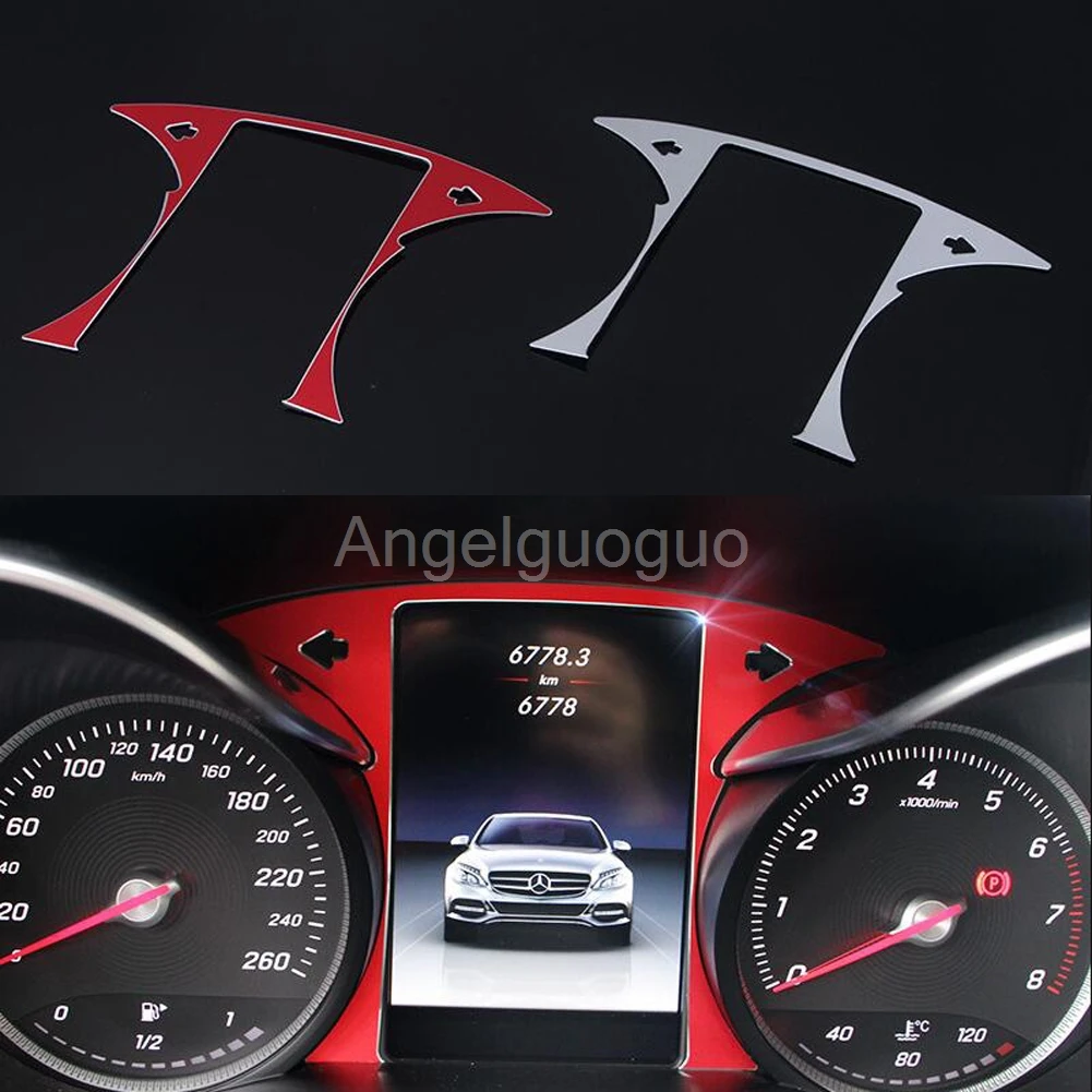 

Car Driving computer screen computer panel dashboard Trim frame sticker For Mercedes Benz 2015-2017 W205 C class GLC class