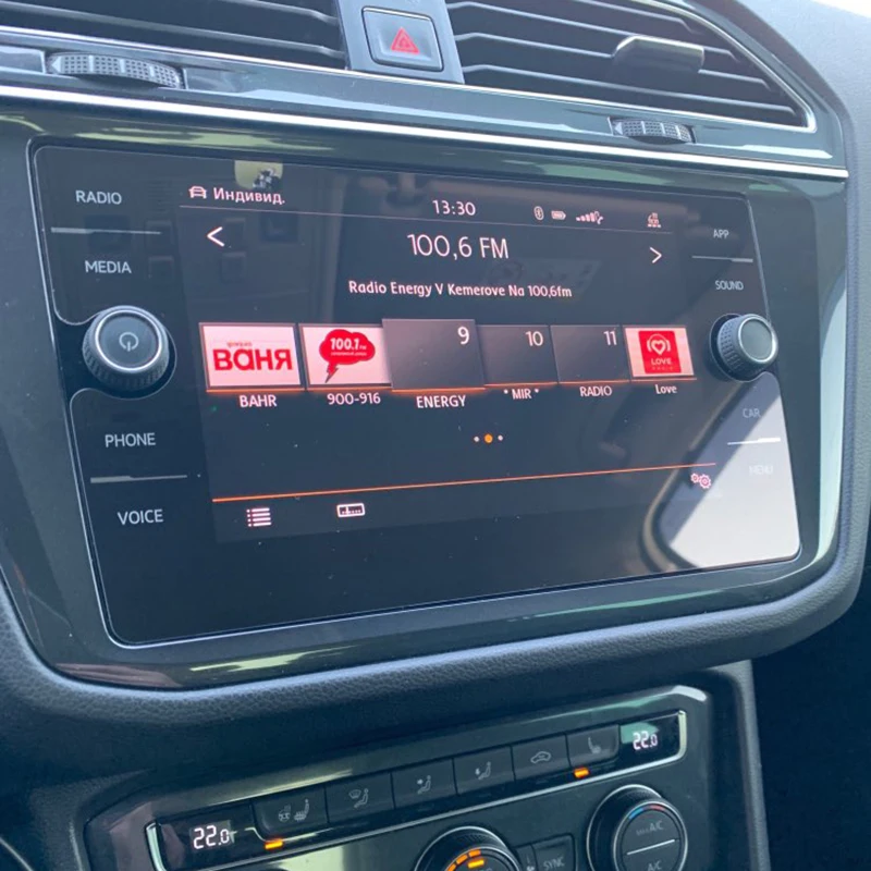 8 дюймовый автомобильный GPS навигатор экран для Volkswagen Tiguan Atlas 2018 наклейка на