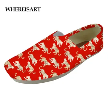

WHEREISART High Quality Men Veterinary Diagram Print Flat Casual Shoes Men Loafers Party Leopards Shoes Men Lazy Shoes