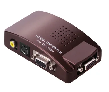 

ONTEN VGA to Video,PC Laptop VGA to TV RCA TV LCD Monitor Composite S-video Adapter Converter Box,Notebook Computer to TV