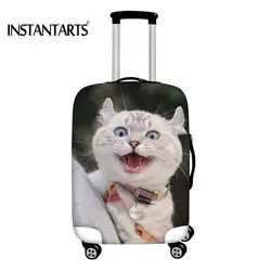 INSTANTARTS путешествия чемодан крышка защитный чехол для чемодана дело тележки улыбка товары для кошек путешествия Пылезащитный Чехол 18 до 30