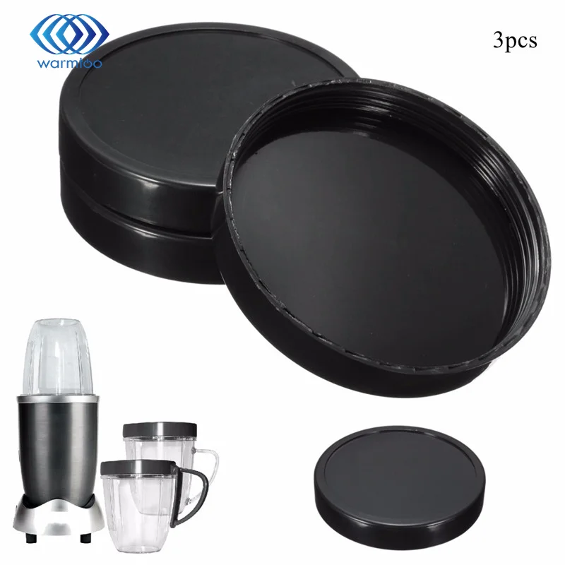 New Arrival 3pcs Plastic Black Cup Lids Blender Parts Replacement For 250W For Magic For Bullet Juicer Durable Quality New Arrival 3pcs Plastic Black Cup Lids Blender Parts Replacement For 250W For Magic For Bullet Juicer Durable Quality