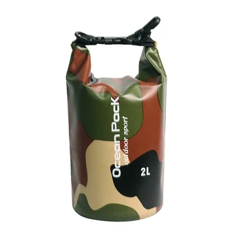 

Outdoor Sport Waterproof Dry Bag Camouflage Resistant Roll Top Compression Sack Fishing Sporting Bag For Kayaking Boating