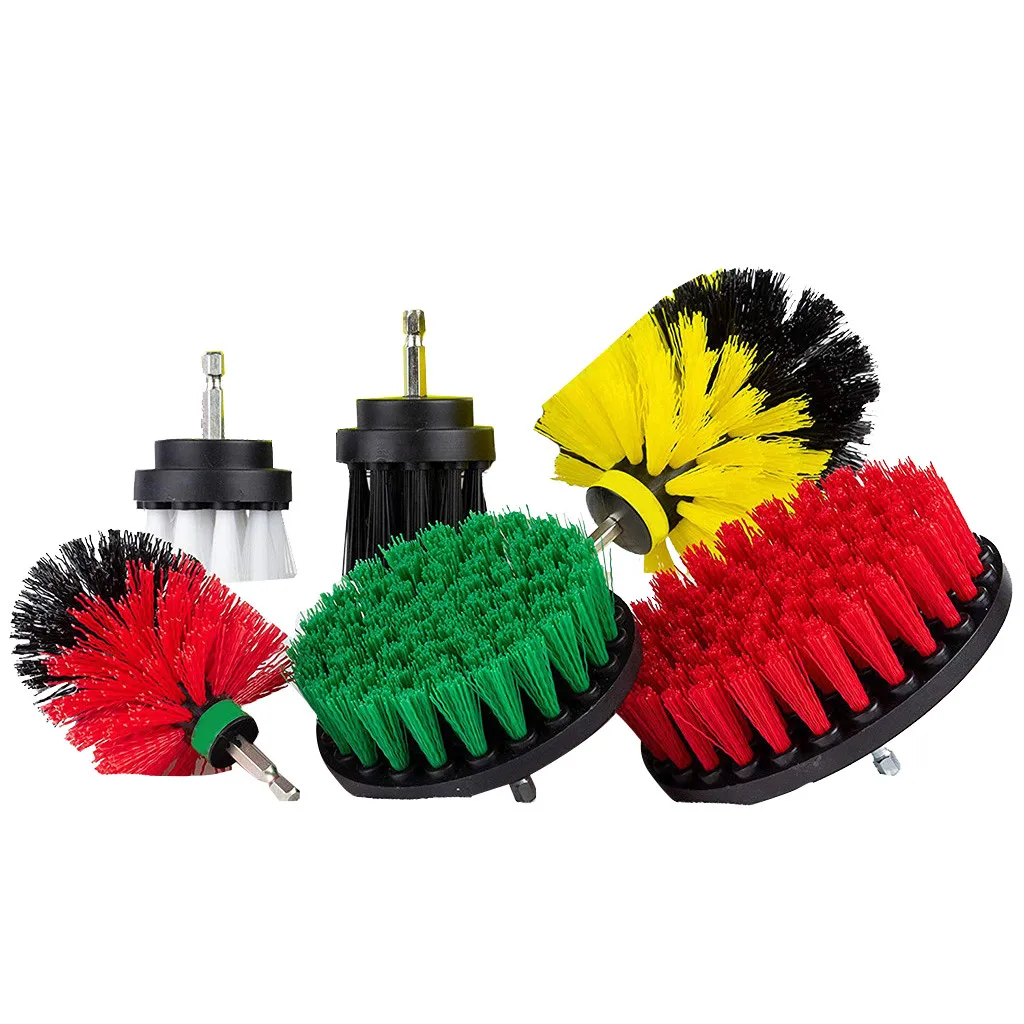

Durable 6Pcs Grout Power Scrubber Cleaning Brush Tub Cleaner Combo Tool Kit Washing Home Handheld Clean Tool Smudge Brushes