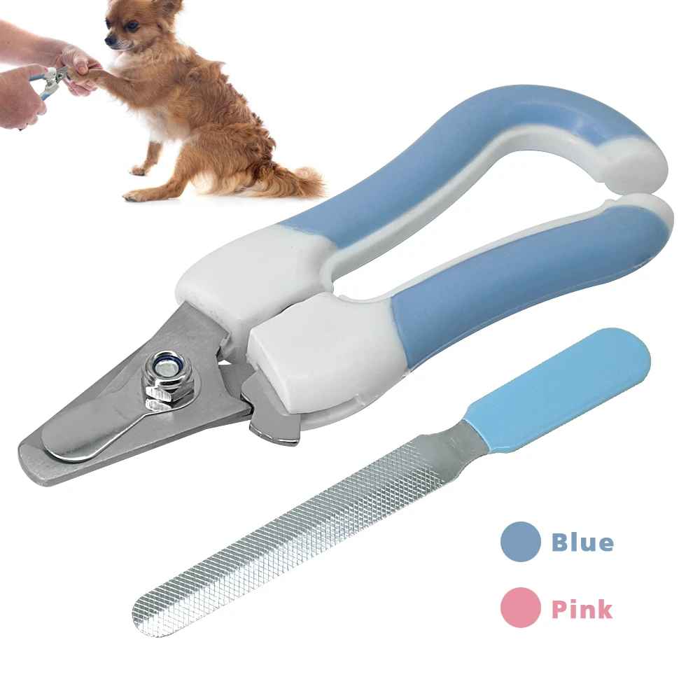 犬の爪切り子犬猫トリマー犬爪カッターはさみネイルファイルでペットつま先グルーミングピンクブルー色 Scissors Grooming Pet Dog Cat Groominggrooming Cat Aliexpress