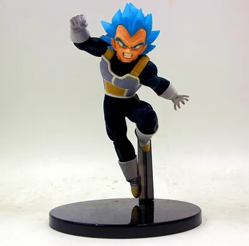 

Dragon Ball Z Vegeta Dark Blue Ver. Blue Hair Super Saiyan Goku Battle Action Figure PVC DBZ 20cm