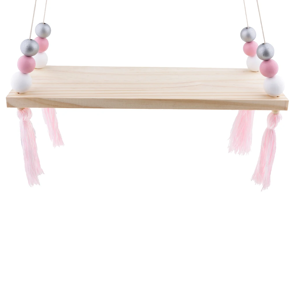 Hanging Shelf Floating Wall Shelves Storage Display Books Home Room Balcony Decor