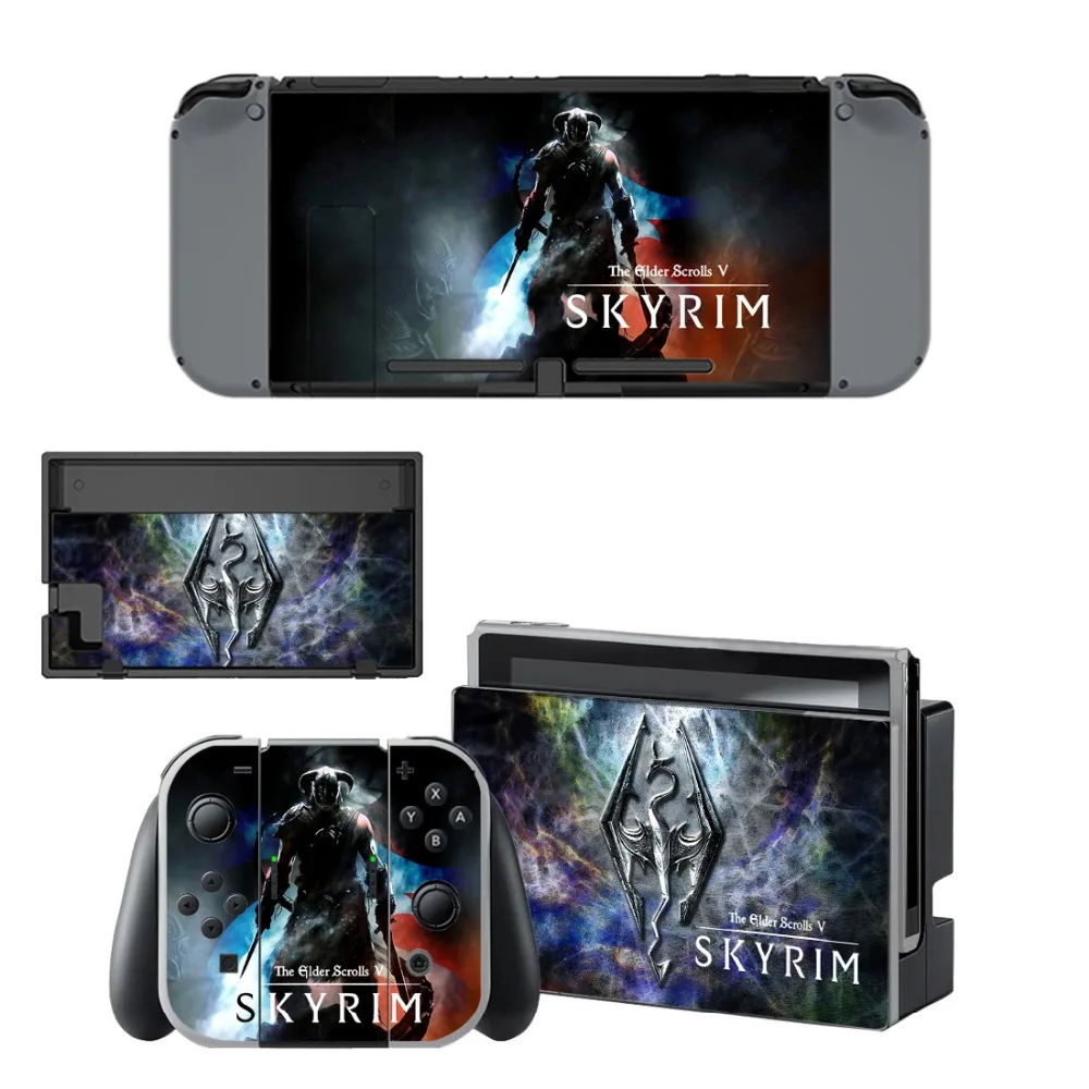 エルダースクロール 5 Skyrim ステッカー Nintend スイッチコンソール コントローラカバー Ns ためゲームプロテクター ステッカー Aliexpress