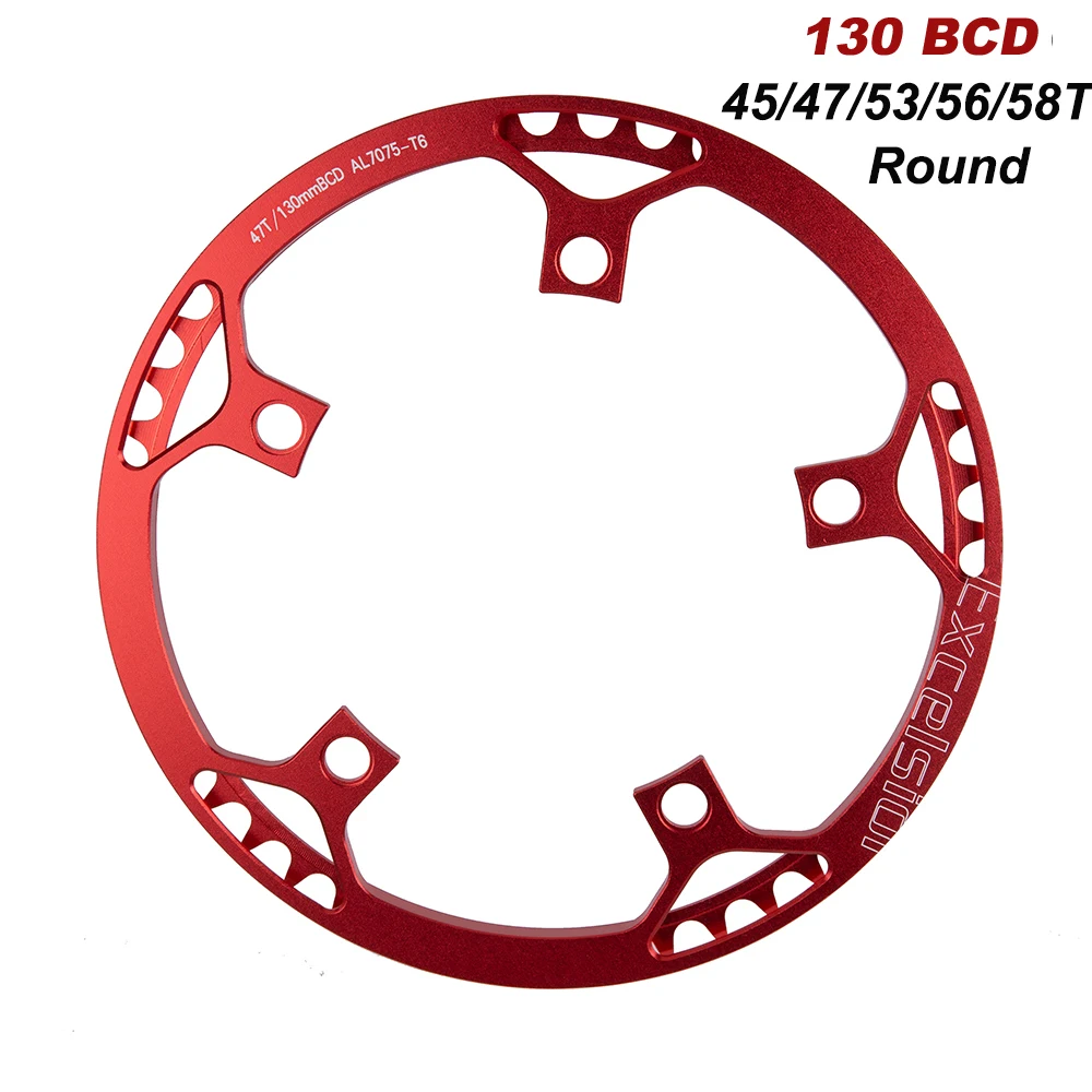 

Chain Wheel 130BCD Round Integrated BMX Bicycle Single Speed Crank set 45/47/53/56/58T Folding Bike Round Chainring Chainwheel