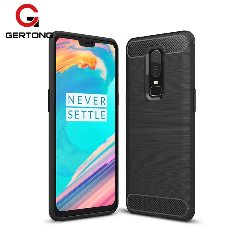cheap GerTong Carbon Fiber Case For Oneplus 6 5T 5 3T 3 Armor Back Cases Cover For Oneplus 6 5T 5 3T 3 Shockproof Coque Fundas