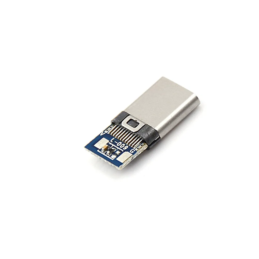 2 шт. USB 3 1 Тип C Male Вилки DIY припоя кабель розетка придает печатной платы SMT оптовая