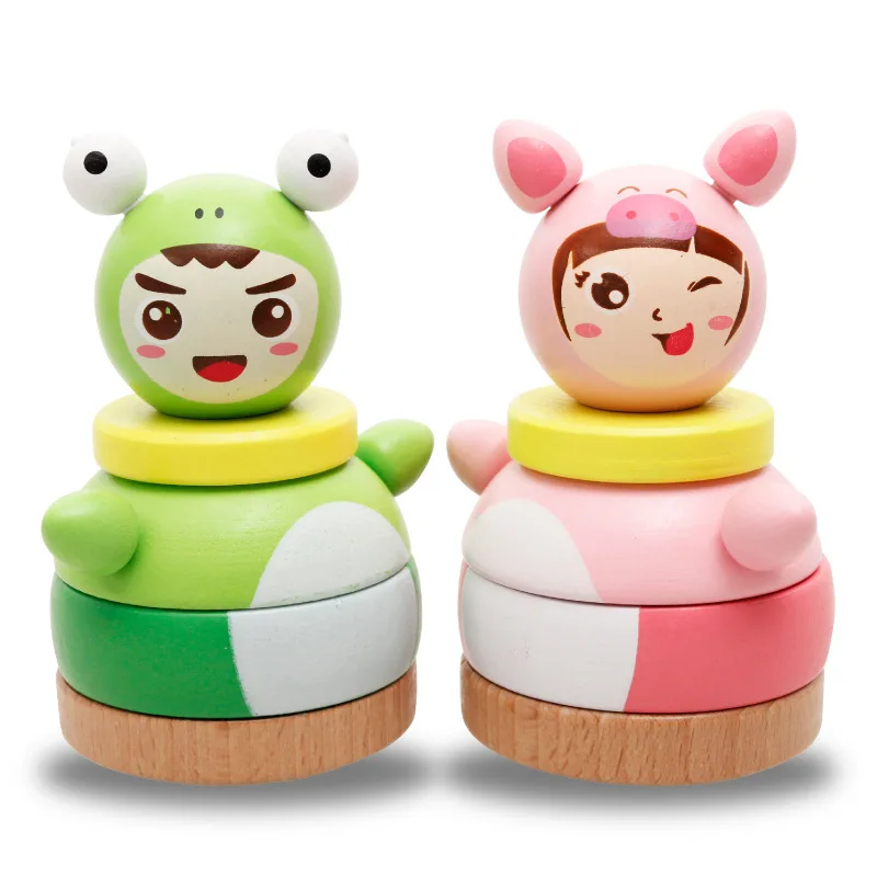 

Montessori Early Childhood Educational Wooden Toys For This Set Of Paired Blocks