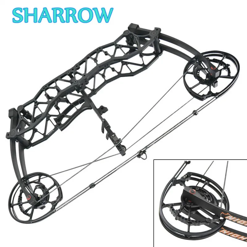 

1Pc 40-60Lbs Compound Bow Shooting Fish Beast Arrow 310FPS RH Steel Ball 370FPS Triangle Pulley Dual Purpose Archery Training
