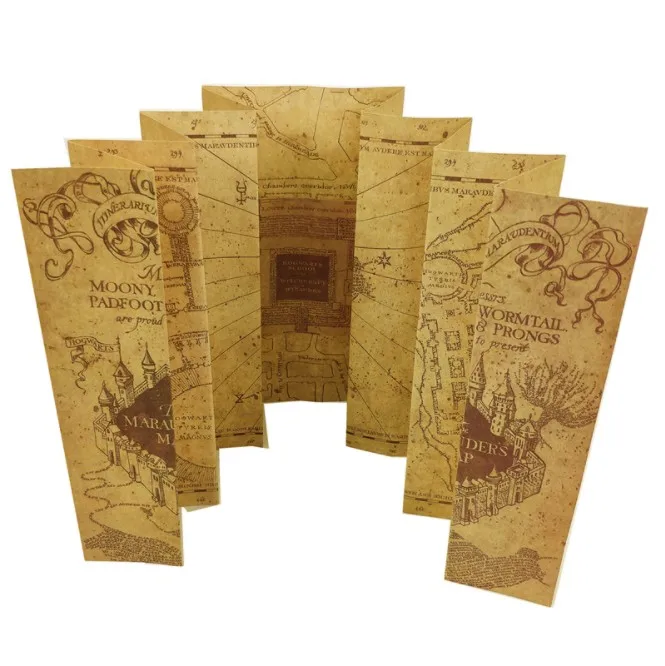 

77x22cm mapa merodeador School The Marauder Map Wizarding World Cosplay Collection Magic Prop YH1751