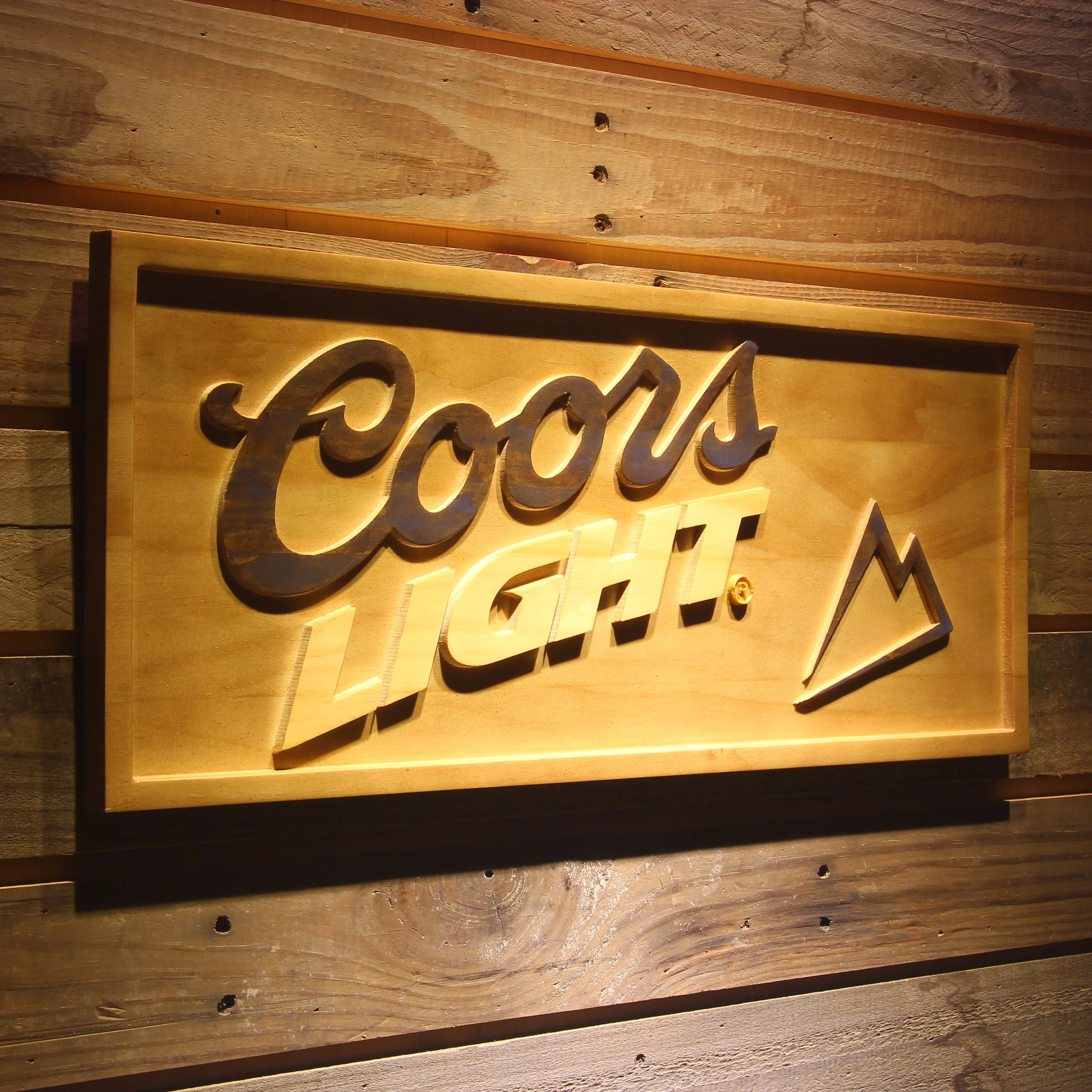 Coors Light Beer 3D Wooden Signin Plaques & Signs from Home & Garden